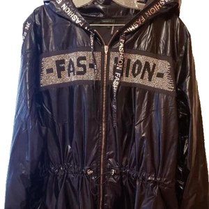 TRICOTTO RAIN JACKET, BLACK, XL